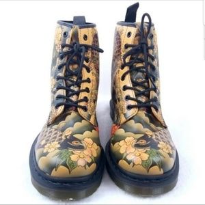 Dr. Martens Size 11 Men 12 Tattoo Koi Fish Boots